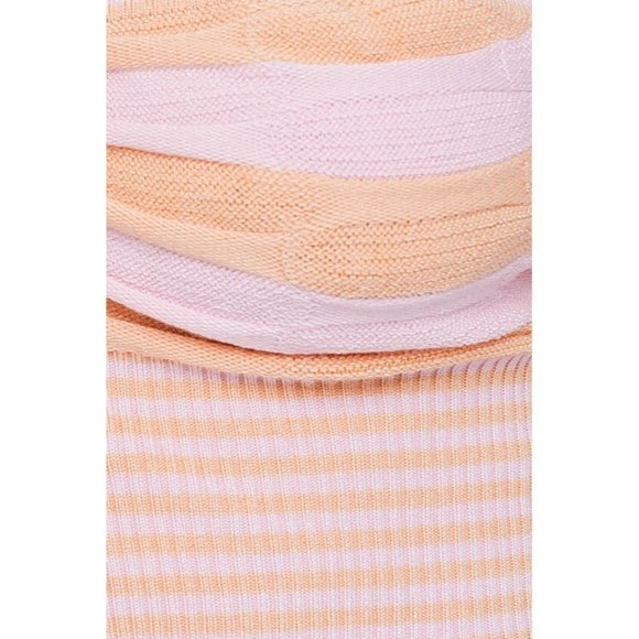 LE LIS HALTER NECK SWEATER CROP TOP PINK - Picture 8 of 11